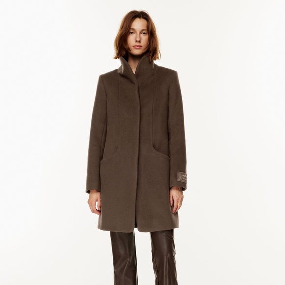 Wilfred Cocoon Coat in Burnt Cedar